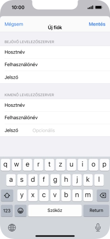 Kattints a Jelszó mezőre, és írd be az e-mail-fiókodhoz tartozó jelszót.