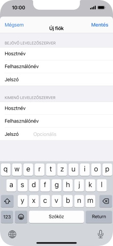 Kattints a Jelszó mezőre, és írd be az e-mail-fiókodhoz tartozó jelszót.