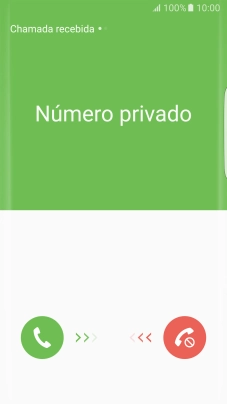 Se o bloqueio de ecrã estiver ativado, prima o ícone de atender e arraste-o para a direita.