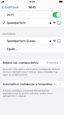 A befejezéshez, és ahhoz, hogy visszatérhess a főképernyőhöz, nyomd meg a főgombot.