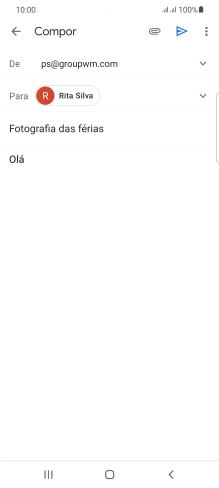 Prima o ícone de anexo.