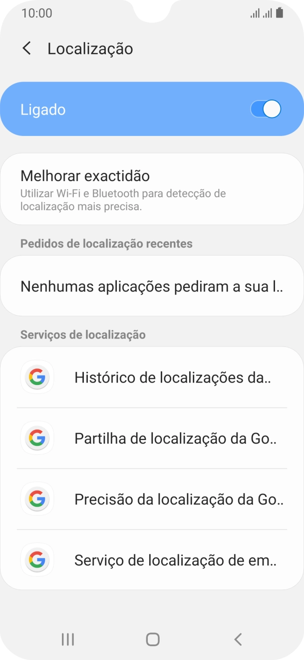 Prima Precisão da localização da Go...