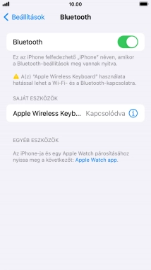 A befejezéshez, és ahhoz, hogy visszatérhess a főképernyőhöz, nyomd meg a főgombot.