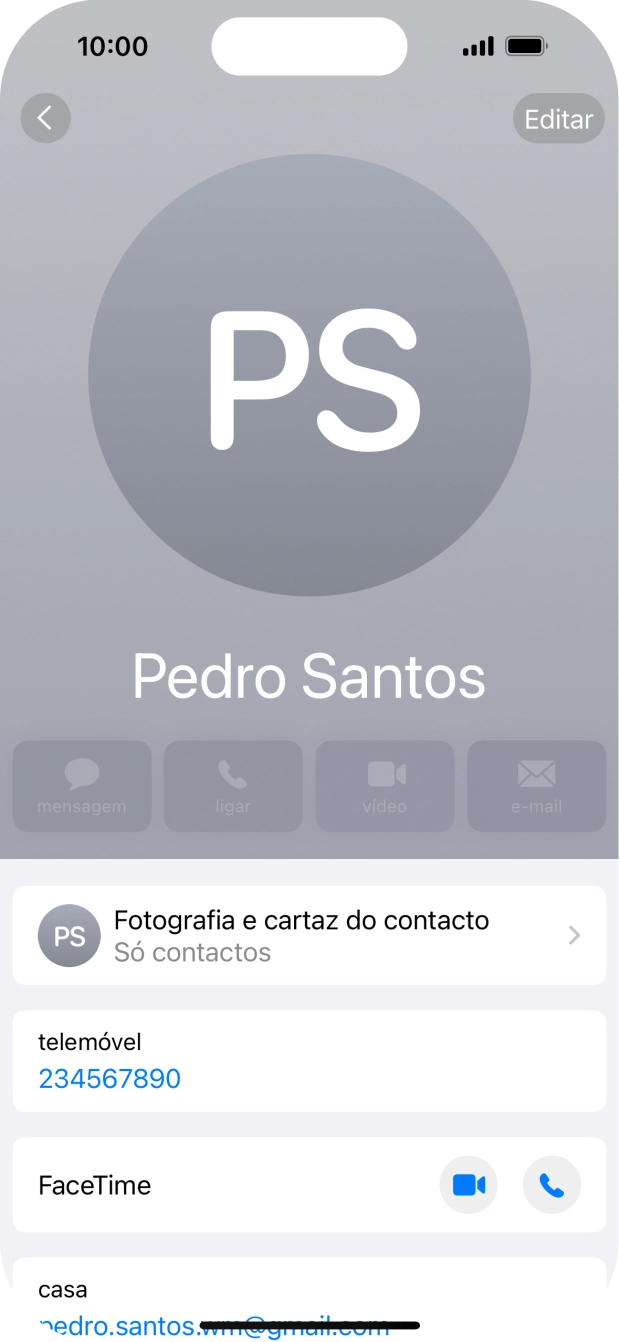 Prima Fotografia e cartaz do contacto.