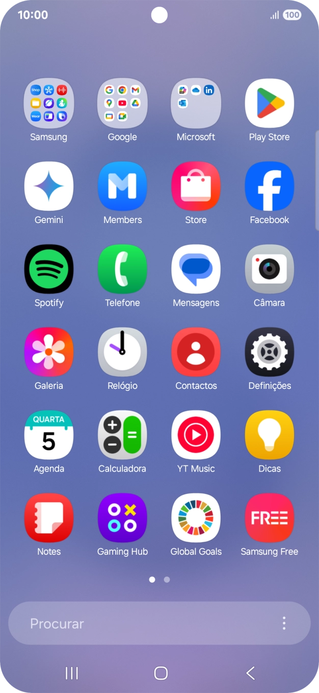Prima Gemini. Se lhe for solicitado, deve seguir as indicações no ecrã para ativar a função.