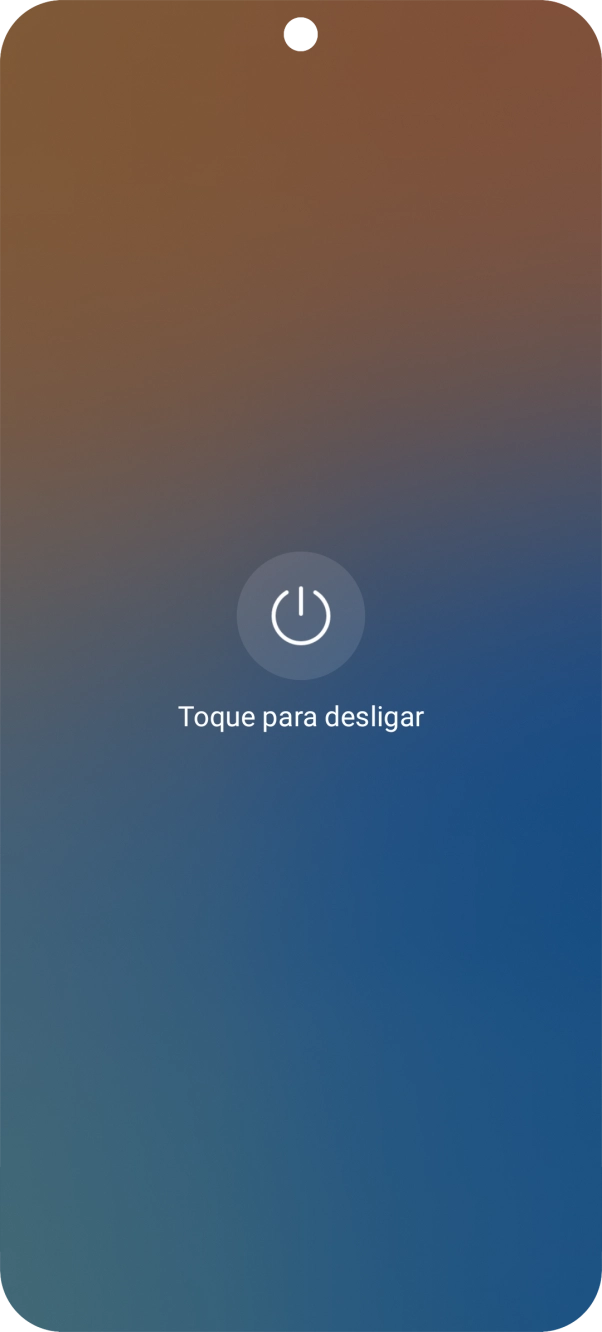 Prima Toque para desligar.