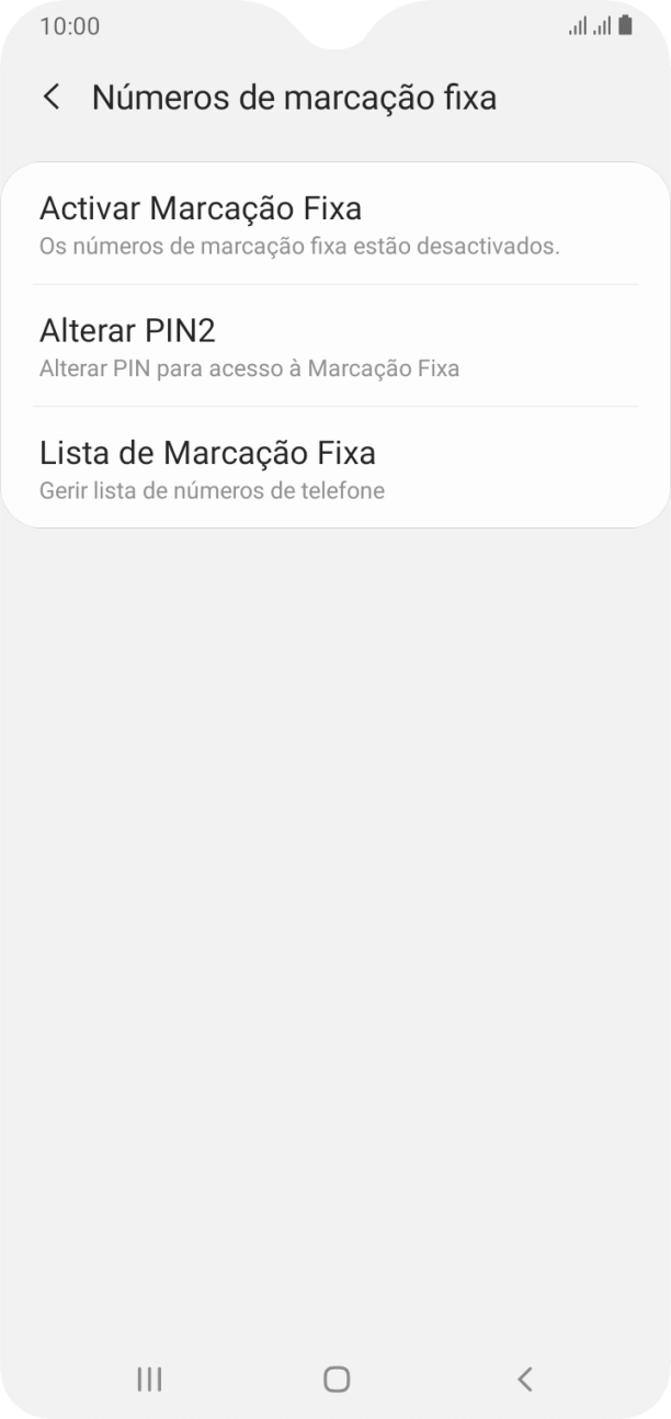 Prima Activar Marcação Fixa.