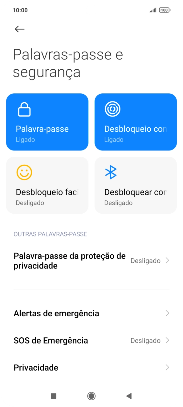 Prima Palavra-passe.