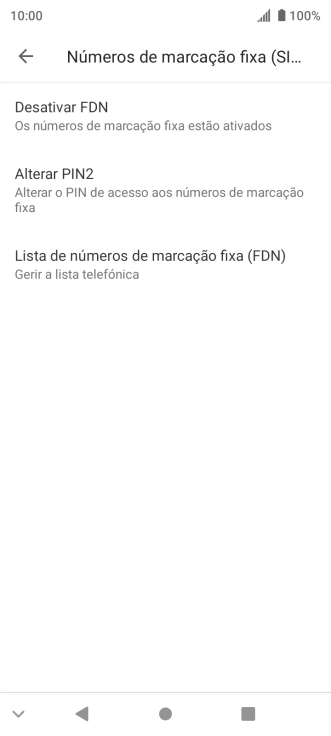 Prima Desactivar FDN.