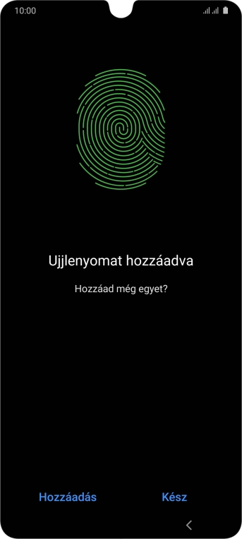 Válaszd a Kész lehetőséget.