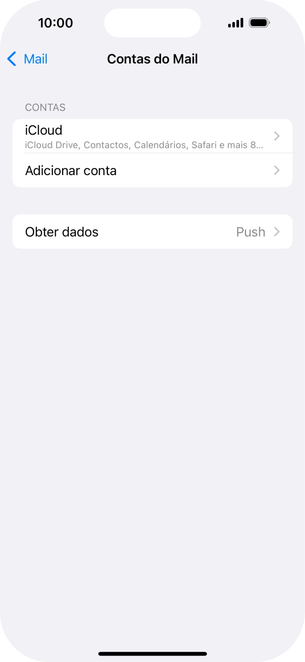 Prima Adicionar conta.