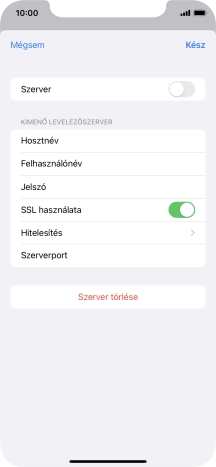 Kattints az „SSL használata” melletti csúszkára a funkció kikapcsolásához.