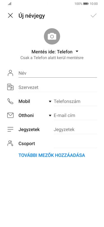 Nyisd le a névjegyzéknél legördülő menüt.