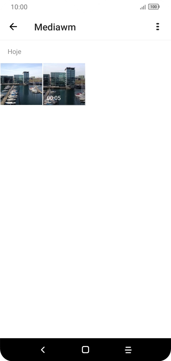 Prima durante um momento uma imagem ou um clipe de vídeo.