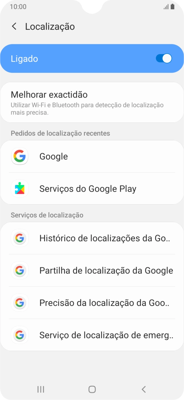 Prima Precisão da localização da Goo...