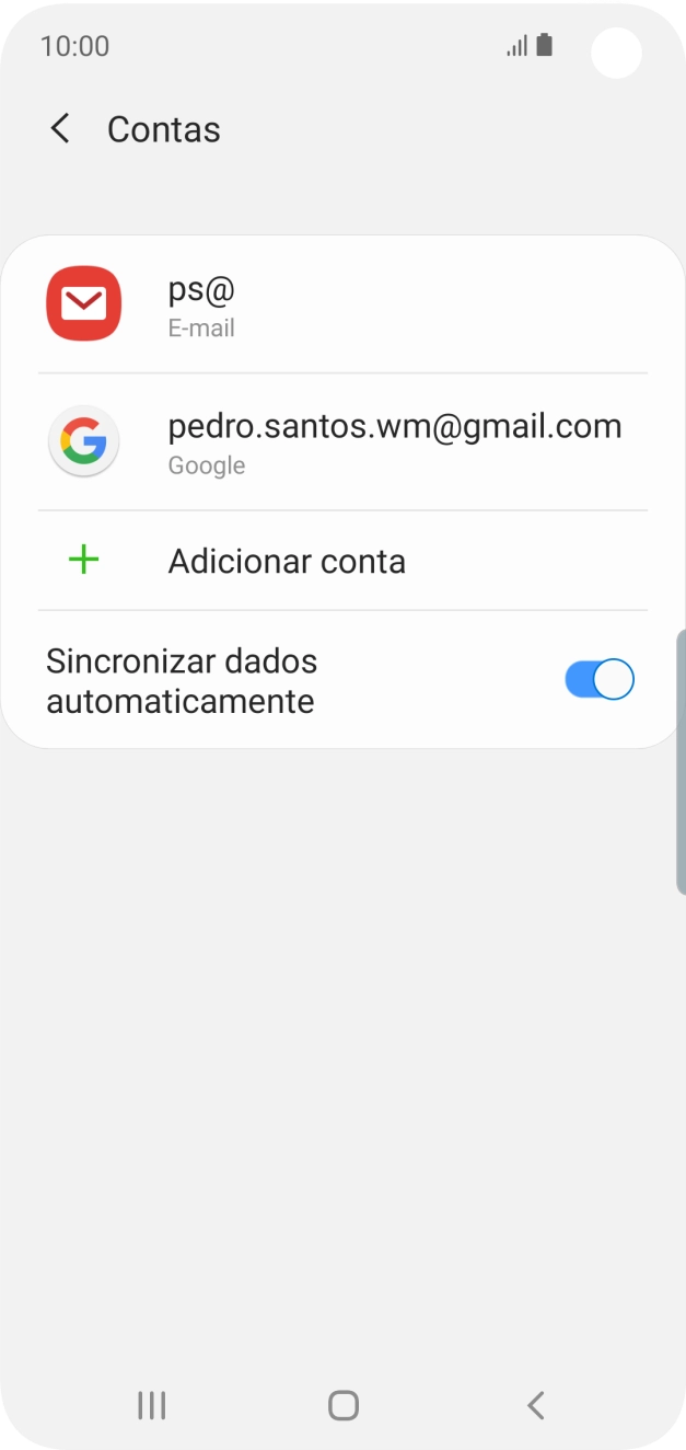 Prima a tecla de início para voltar ao ecrã inicial.
