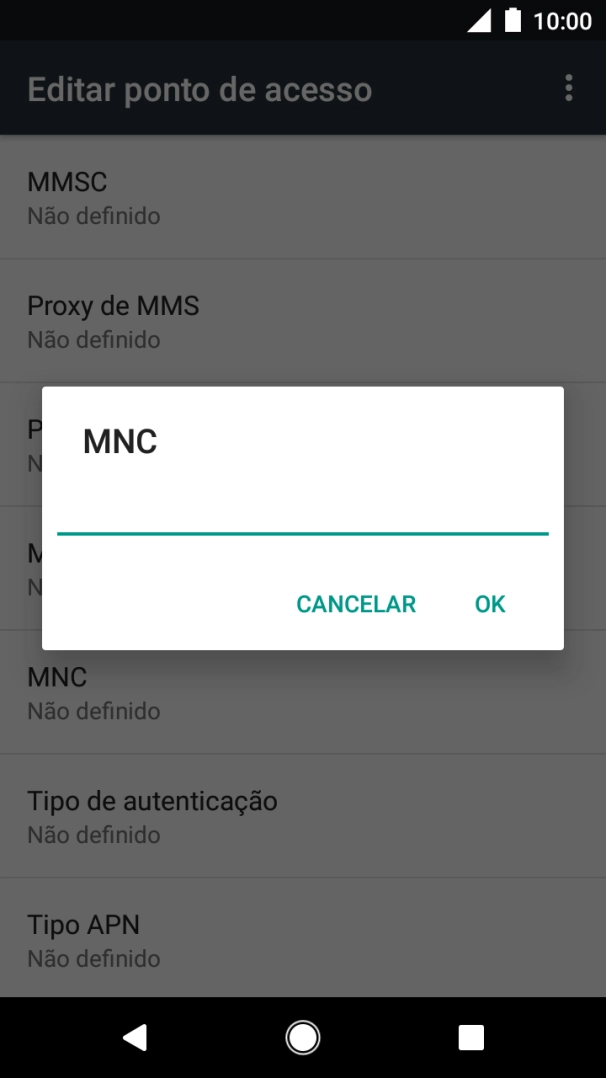 Introduza 01 e prima OK.