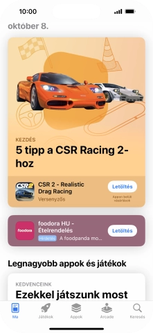 Válaszd a Keresés lehetőséget.