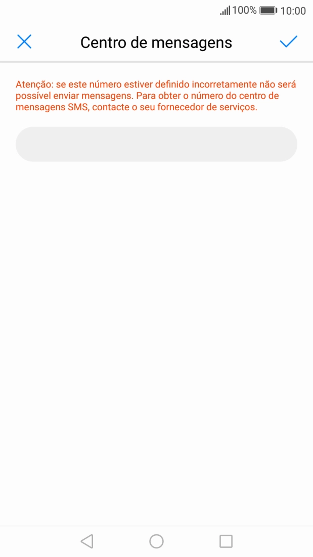 Prima o campo de escrita.