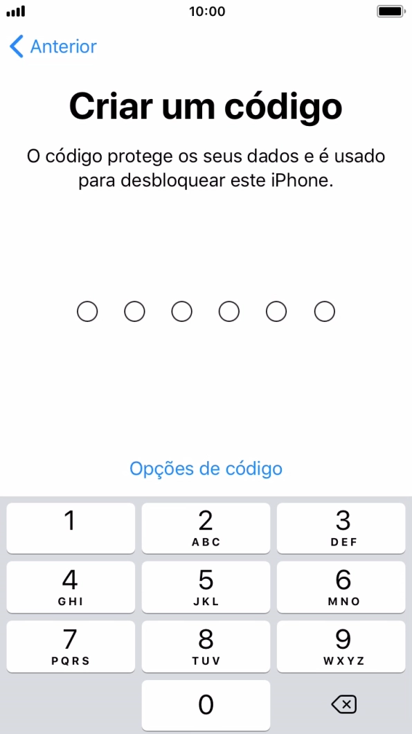 Prima Opções de código.