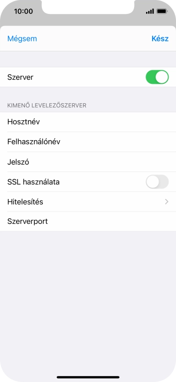 Kattints az „SSL használata” melletti csúszkára a funkció kikapcsolásához.