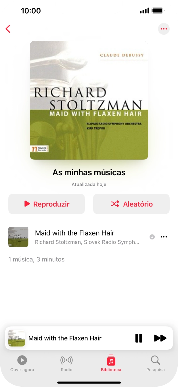 Prima o título da música.