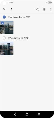 Prima o ícone de menu.