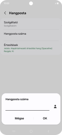 Írd be azt, hogy +36709090999, és válaszd az OK lehetőséget.