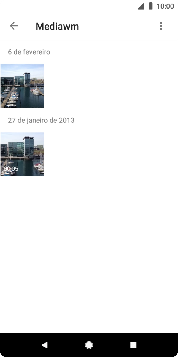 Prima durante um momento uma imagem ou um clipe de vídeo.