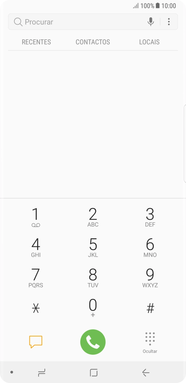 Prima o ícone de menu.