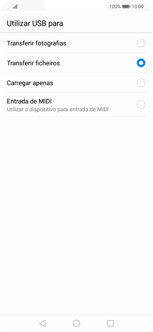 Prima Transferir ficheiros.