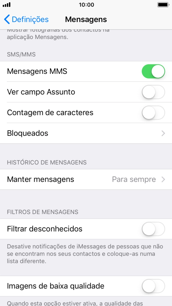 Prima a tecla de início para terminar e voltar ao ecrã inicial.