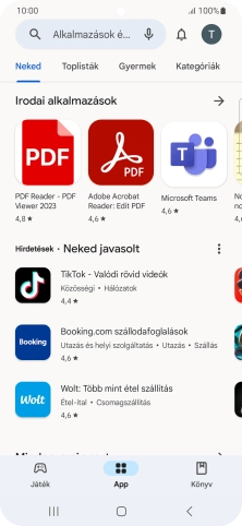 Kattints a keresés mezőre.