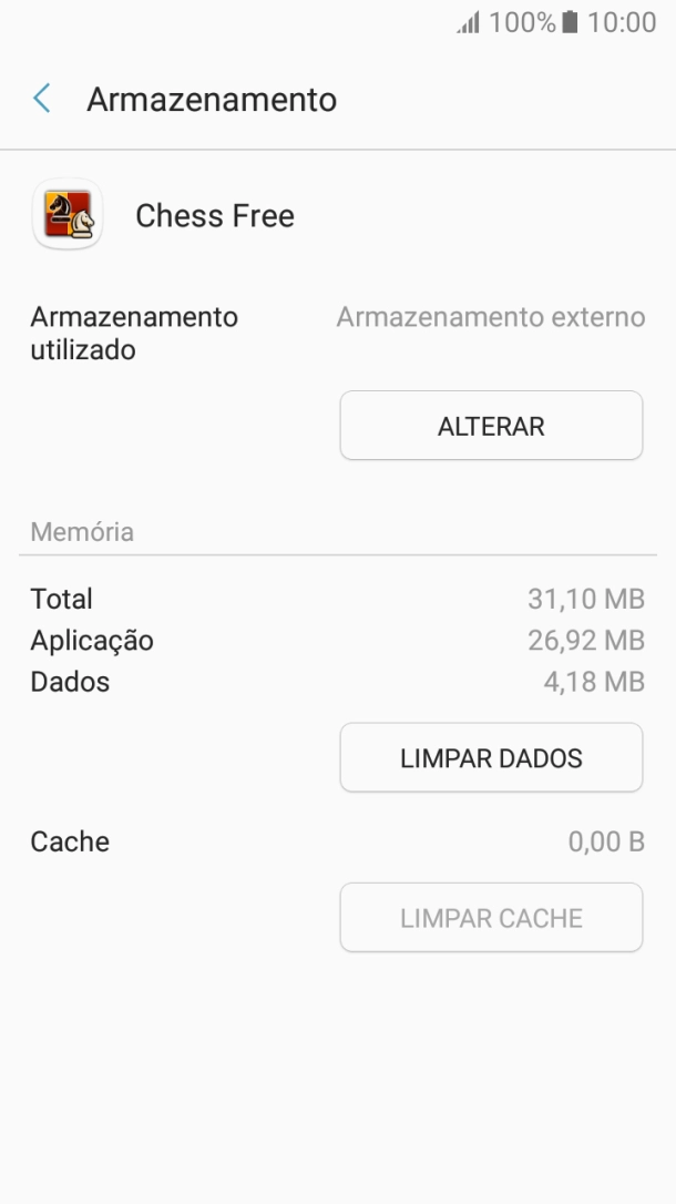 Prima a tecla de início para terminar e voltar ao ecrã inicial.