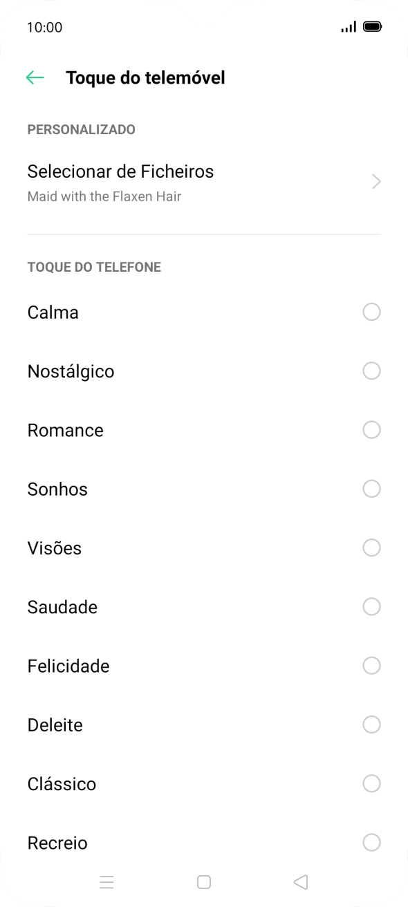 Prima a tecla de início para terminar e voltar ao ecrã inicial.