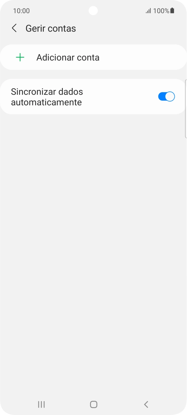 Prima Adicionar conta.