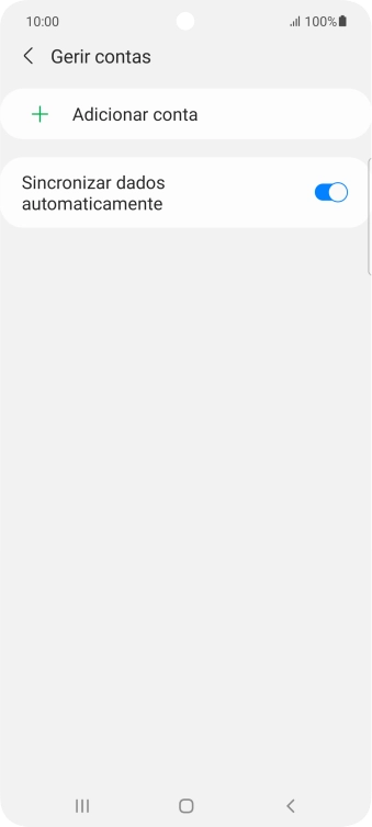 Prima Adicionar conta.