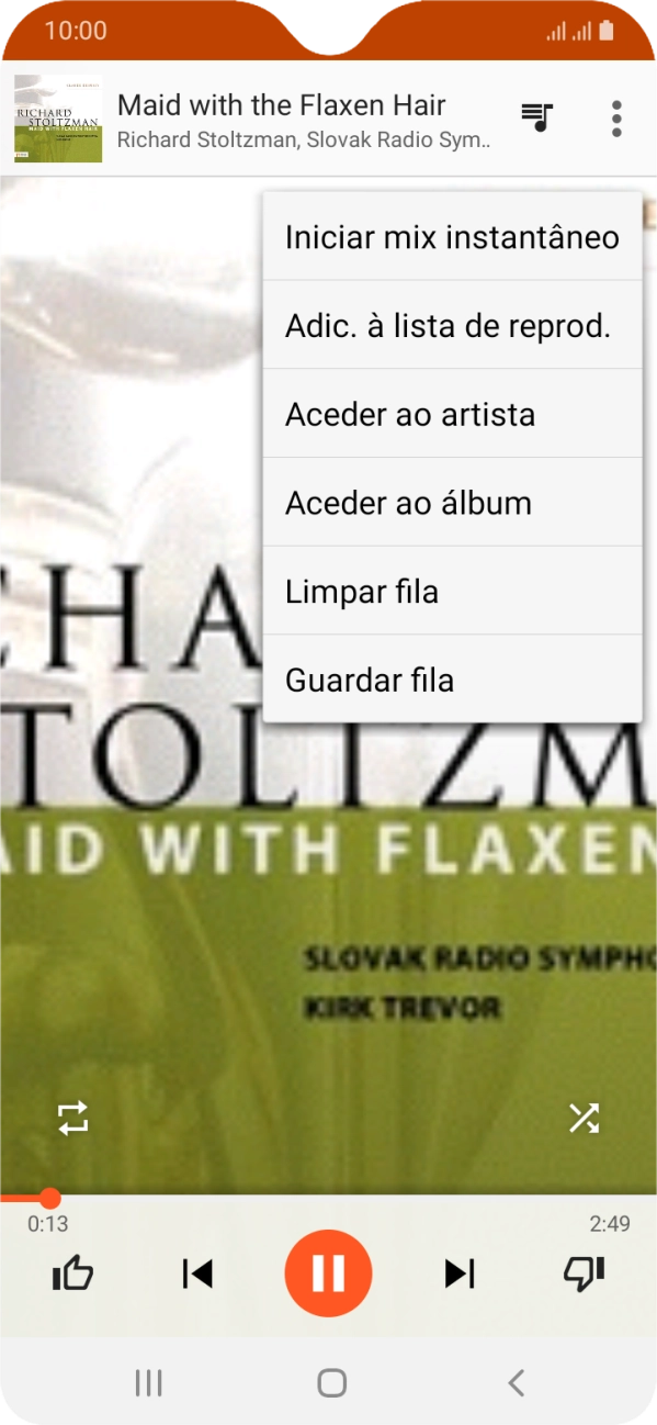 Prima Adic. à lista de reprod..