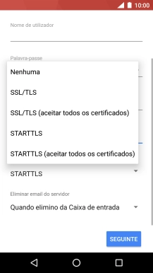Prima Nenhuma para desativar a função.