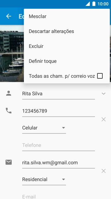 Prima Definir toque.