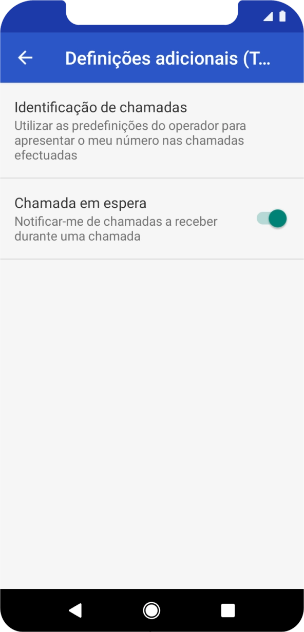 Prima Identificação de chamadas.