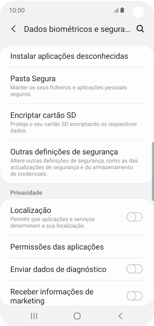Prima Outras definições de segurança.