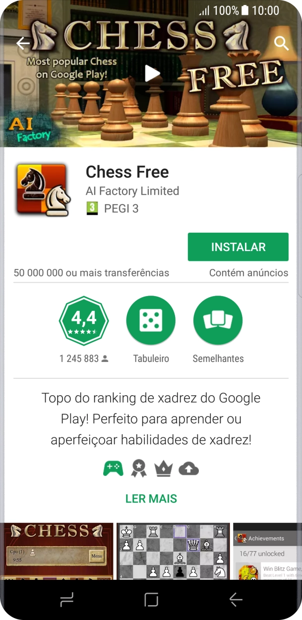 Prima INSTALAR e siga as indicações no ecrã para instalar a app.