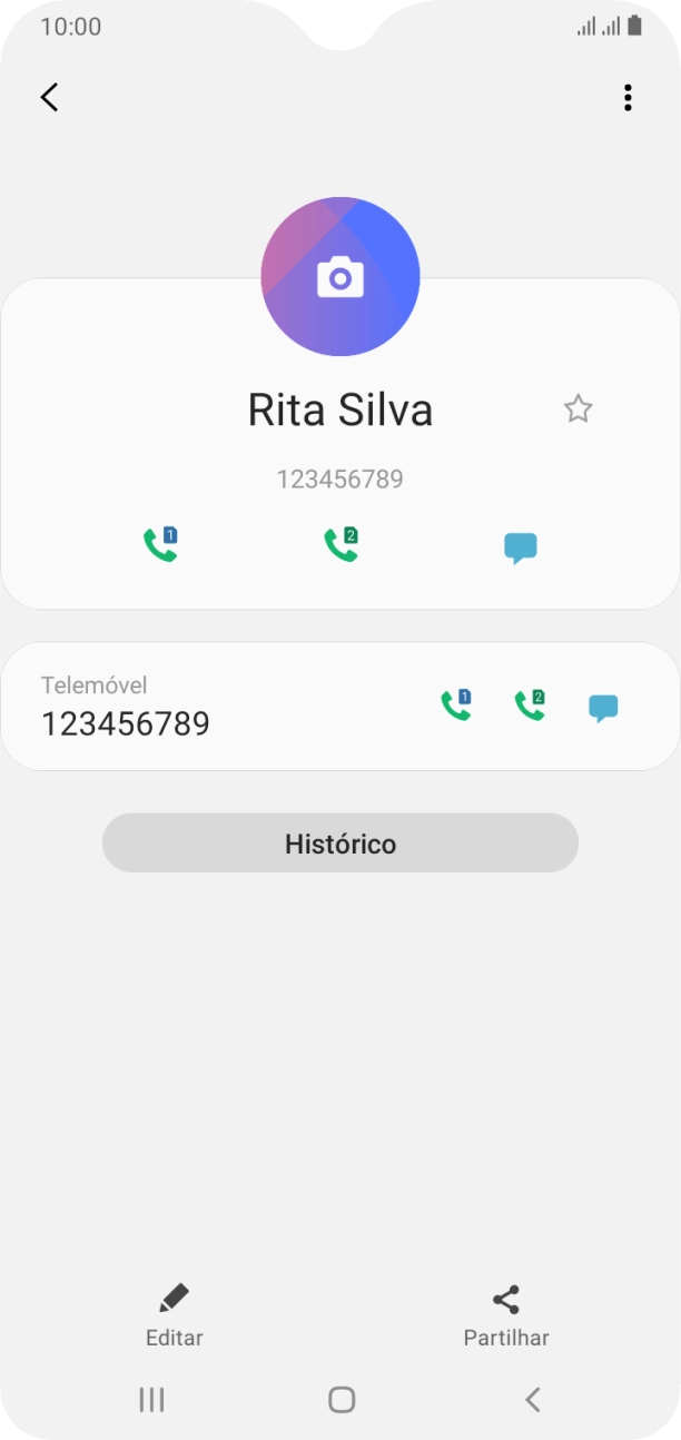 Prima a tecla de início para terminar e voltar ao ecrã inicial.