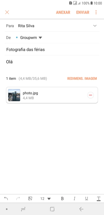 Prima ENVIAR.