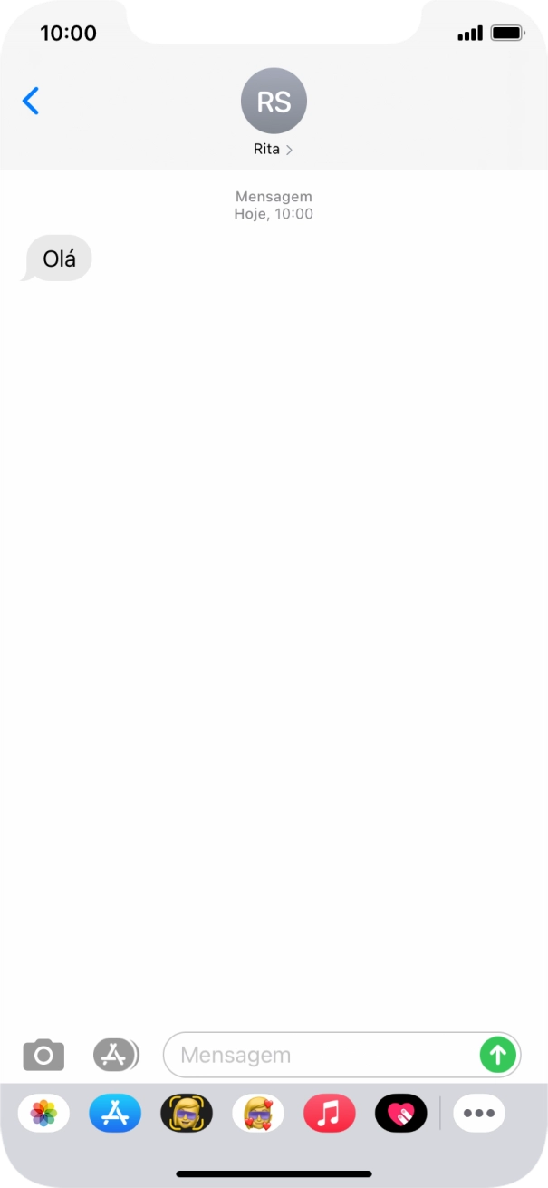 Para voltar ao ecrã inicial, deslize o dedo de baixo para cima a partir da base do ecrã.