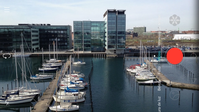 Prima o ícone de luz de vídeo.