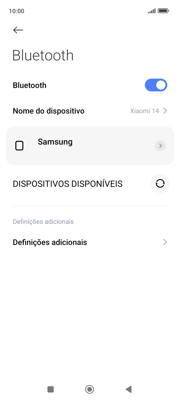 Prima a tecla de início para terminar e voltar ao ecrã inicial.