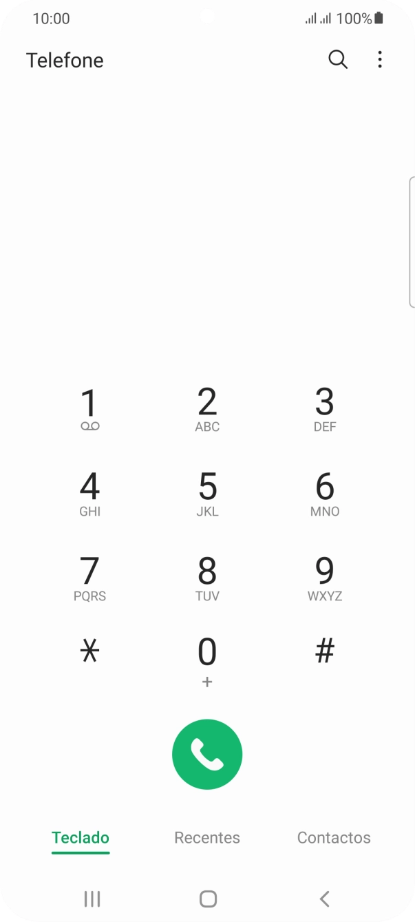 Prima o ícone de menu.