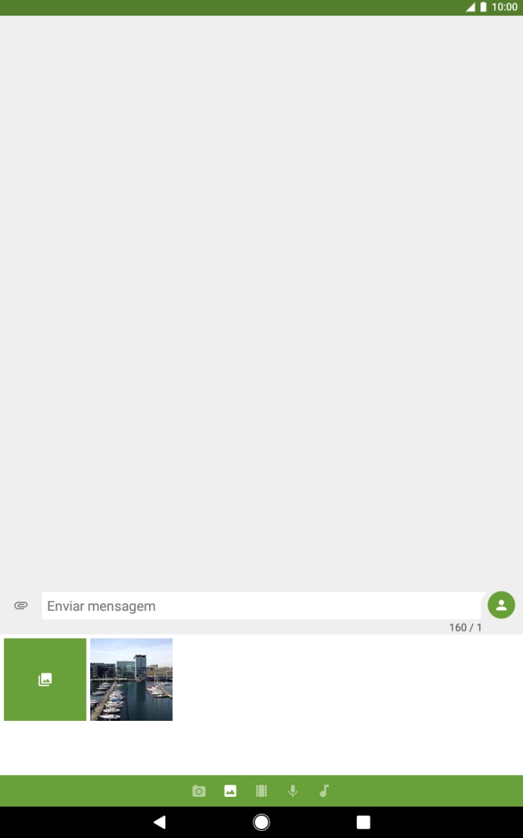 Prima o ícone de galeria e vá até à pasta pretendida.